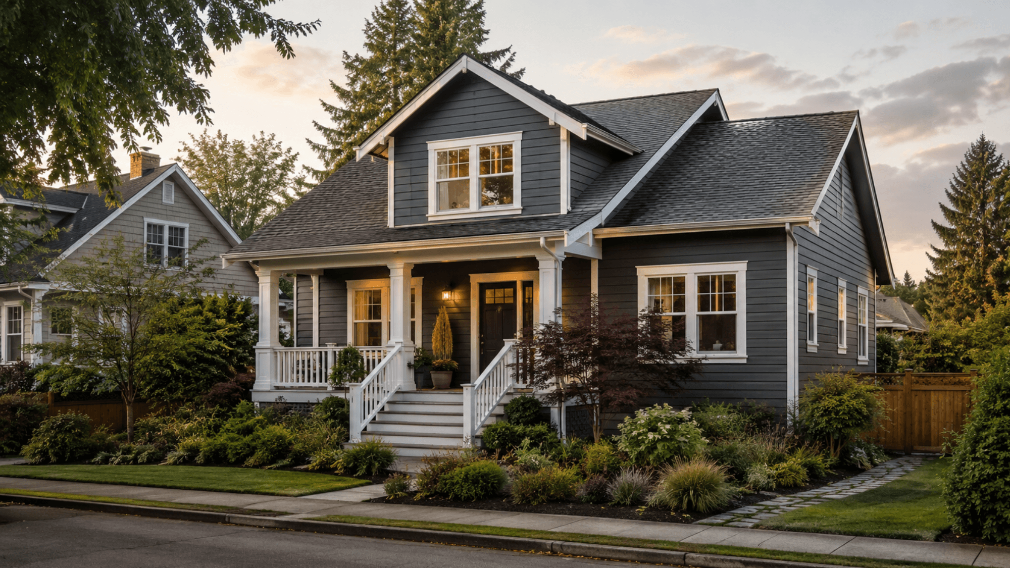 Replacement siding on a Portland home